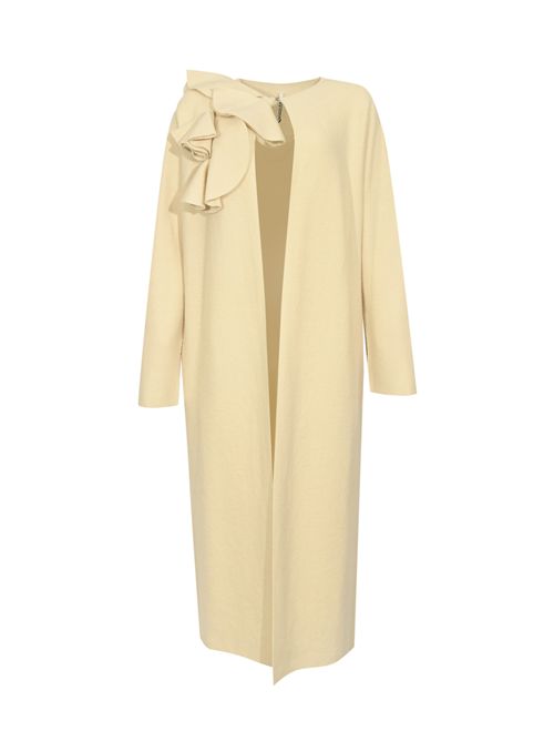 Cardigan Aaron in lana infeltrita Mandorla Liviana Conti | F5WA58A10-2